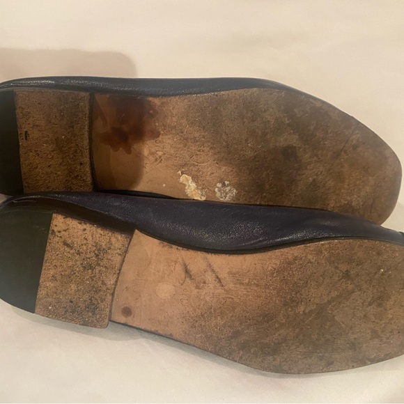 Chanel cc log leather ballet flat size 7 shoes authentic - Picture 3 of 9